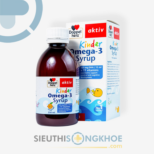 Kinder Omega-3 Syrup Hỗ Trợ Thúc Đẩy Sự Phát Triển Trí Não Trẻ Em Chai 250ml