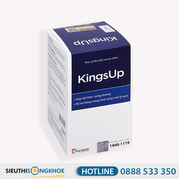 KingsUp Hỗ Trợ Bổ Thận Tăng Sinh Lý Nam Hộp 30 Viên