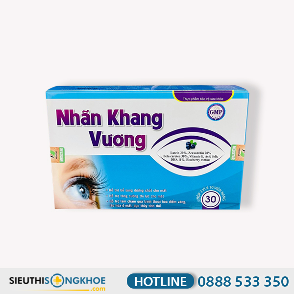 Nhãn Khang Vương - Viên Uống Hỗ Trợ Giảm Khô & Dưỡng Sáng Mắt