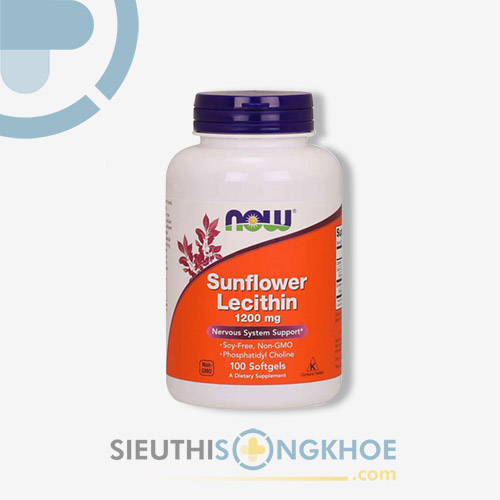 Now Foods Sunflower Lecithin - Viên Uống Hỗ Trợ Cải Thiện Dòng Sữa Mẹ
