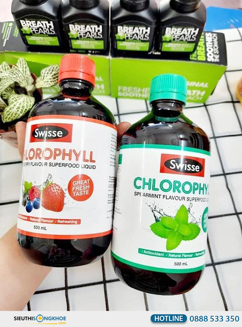 nước diệp lục swisse chlorophyll mua o dau