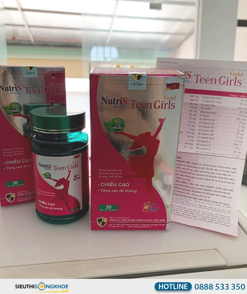 nutris daily teen girls gold
