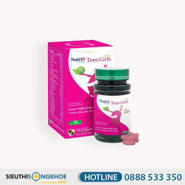 Nutris Daily Teen Gold - Viên Uống Hỗ Trợ Nâng Cao Thể Chất & Phát Triển Chiều Cao Trẻ Em