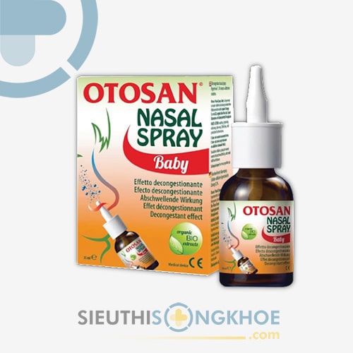Otosan Nasal Spray Baby Hỗ Trợ Làm Sạch & Giảm Nghẹt Mũi Trẻ Em Lọ 30ml