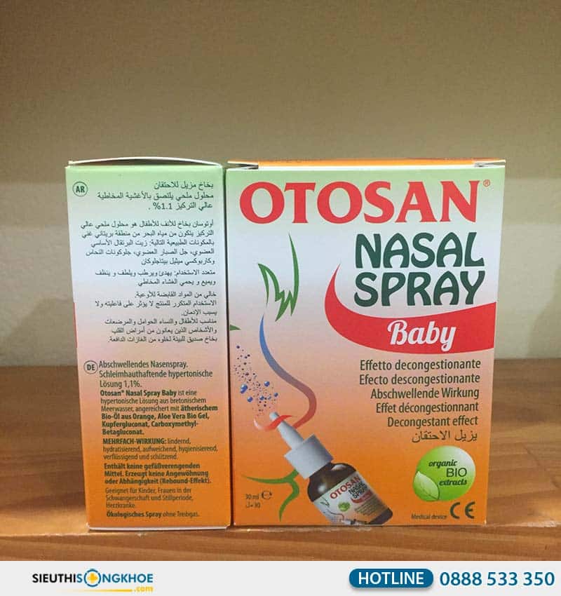 otosan nasal spray baby có tốt không