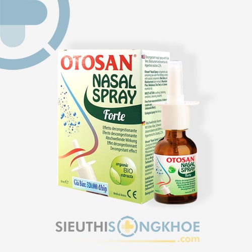 Otosan Nasal Spray Forte Hỗ Trợ Rửa Sạch & Diệt Khuẩn Mũi Lọ 30ml