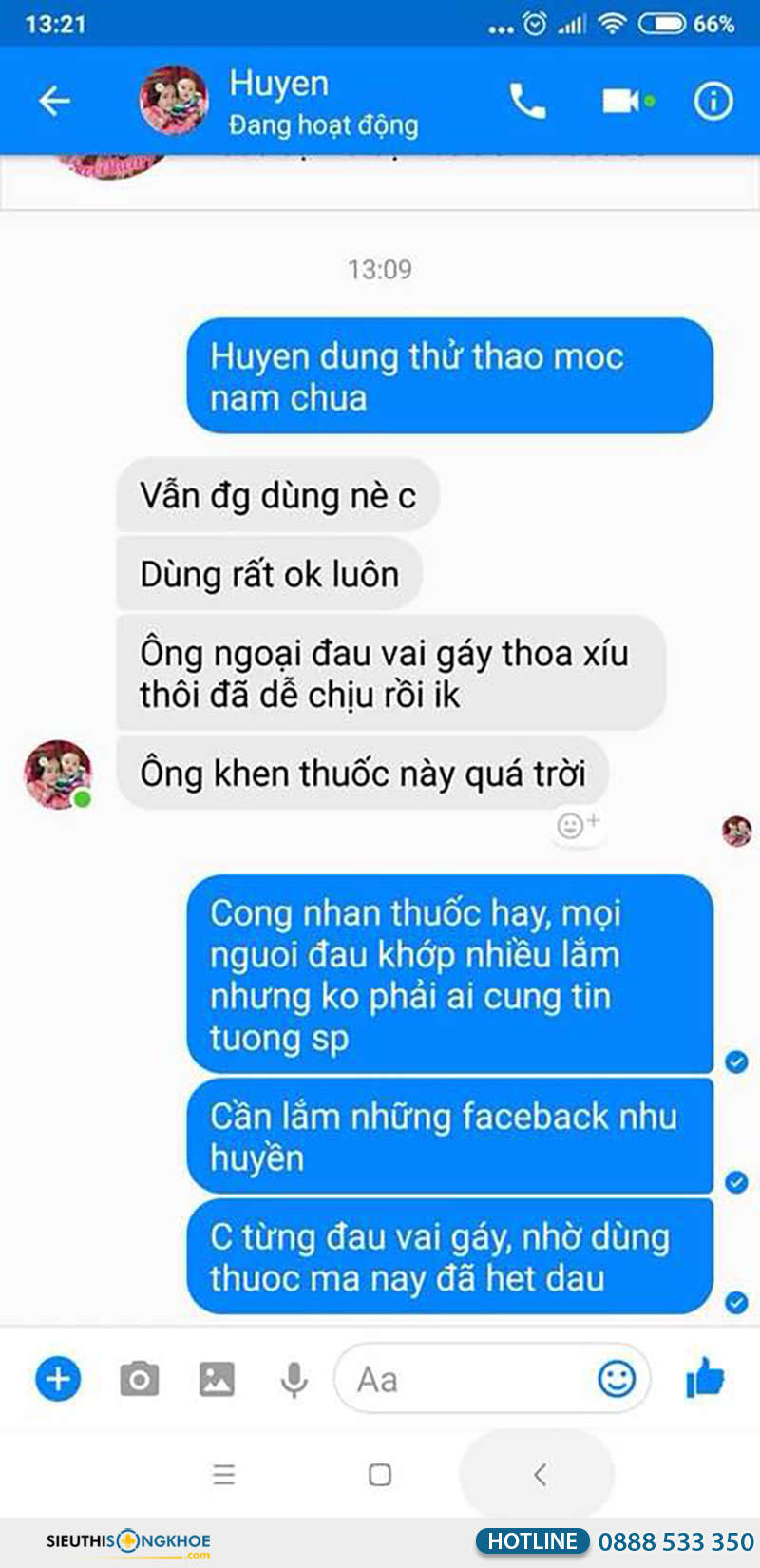 phản hồi khách hàng về viên sủi khớp mộc thanh