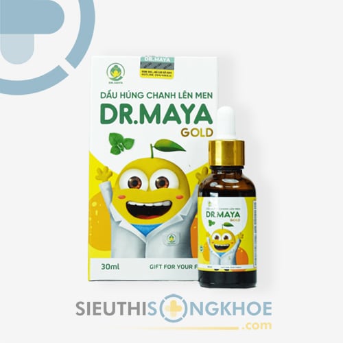 Dầu Húng Chanh Lên Men Dr. Maya Gold Hỗ Trợ Hạ Sốt & Cải Thiện Các Triệu Chứng Đường Hô Hấp Lọ 30ml