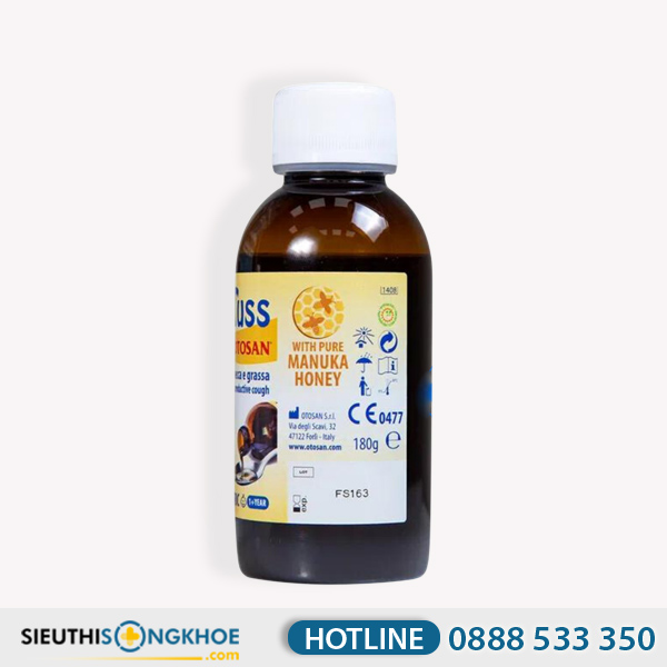 Fortuss Otosan Hỗ Trợ Điều Trị Các Biểu Hiện Ho Ở Trẻ Em & Người Lớn Chai 180g