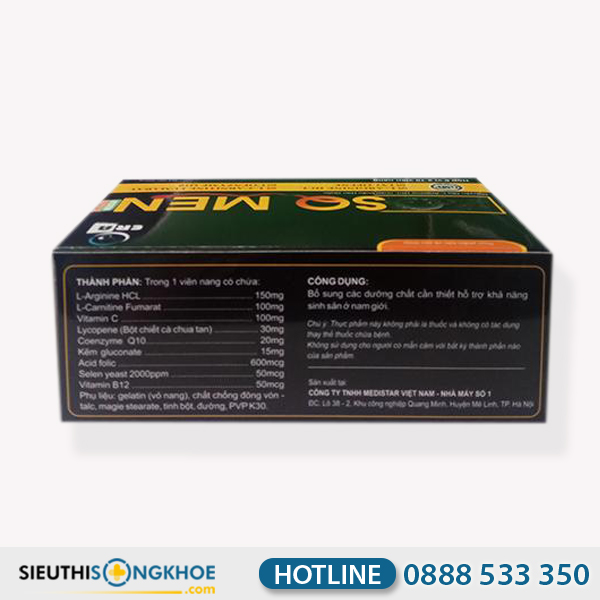 SQ Men - Viên Uống Hỗ Trợ Cải Thiện Chức Năng Sinh Sản Nam