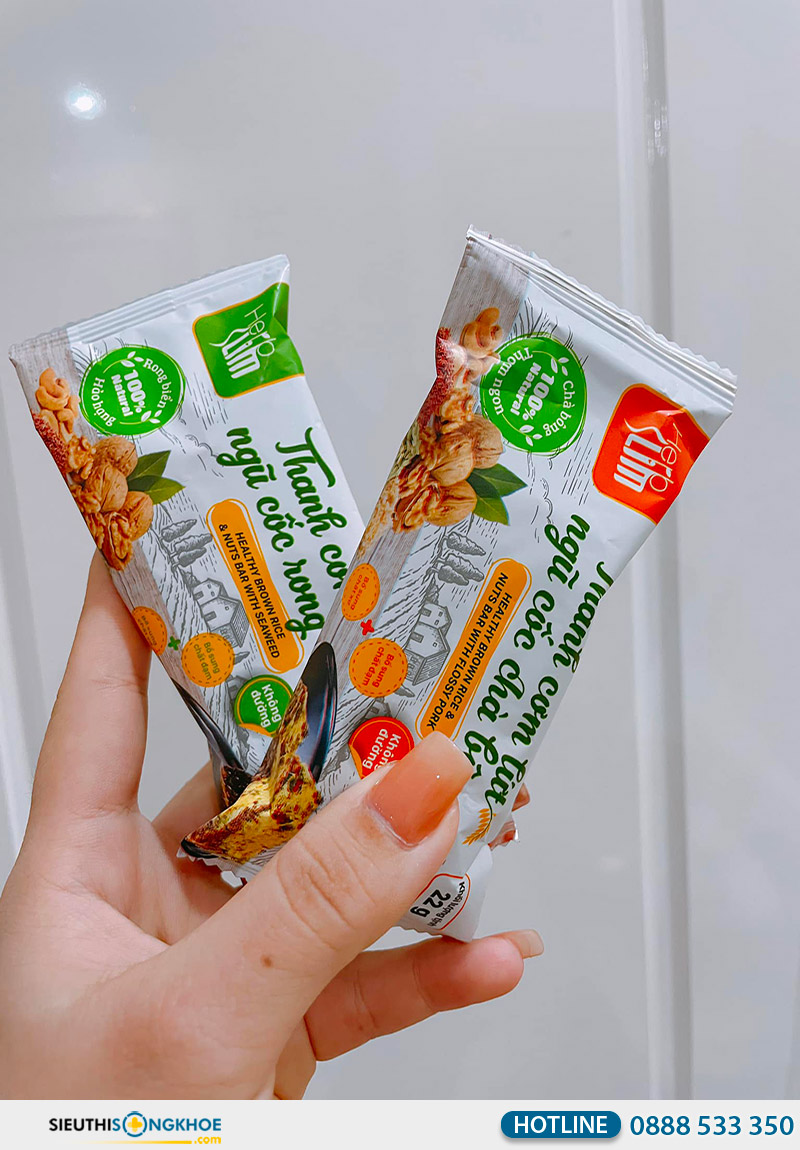 thanh cơm lứt ngũ cốc herbslim