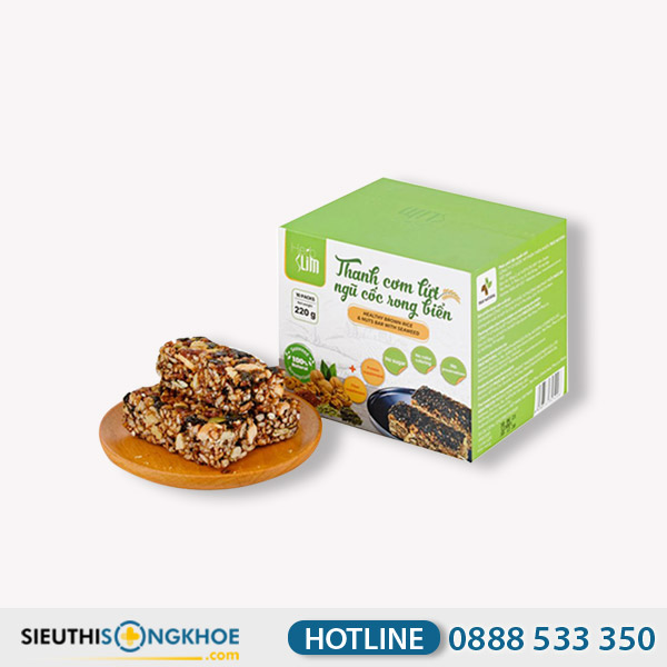 Thanh Cơm Lứt Ngũ Cốc Herbslim - Thực Phẩm Hỗ Trợ Giảm Cân & Ngừa Máu Nhiễm Mỡ