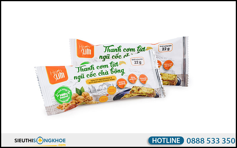 thanh cơm lứt ngũ cốc herbslim