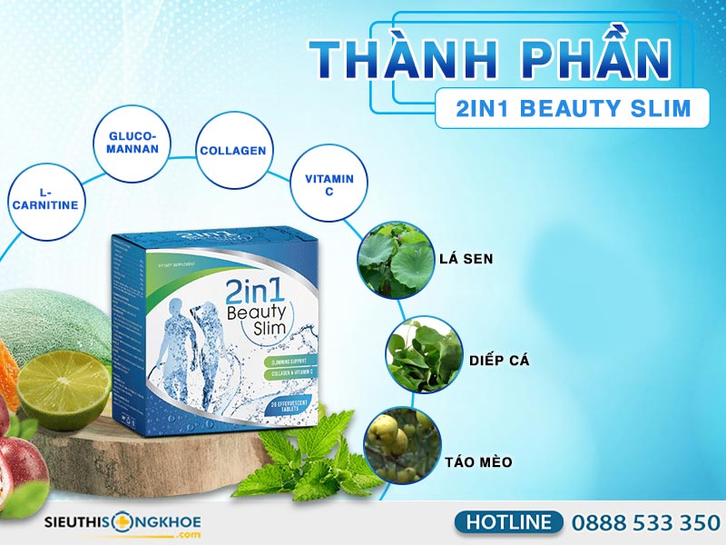 thành phần của 2in1 beauty slim