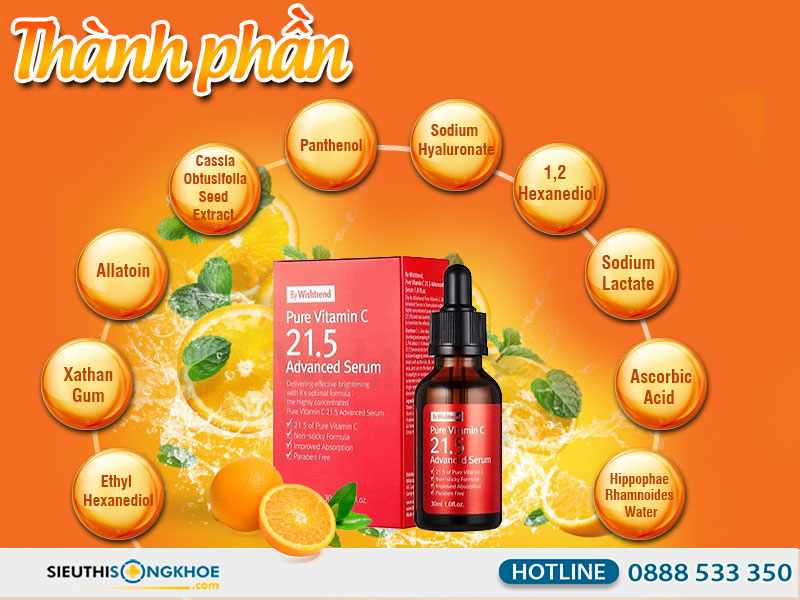 thành phần của by wishtrend pure vitamin c 21.5 advanced serum