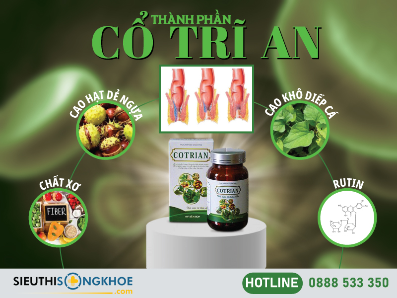 thành phần của cổ trĩ an