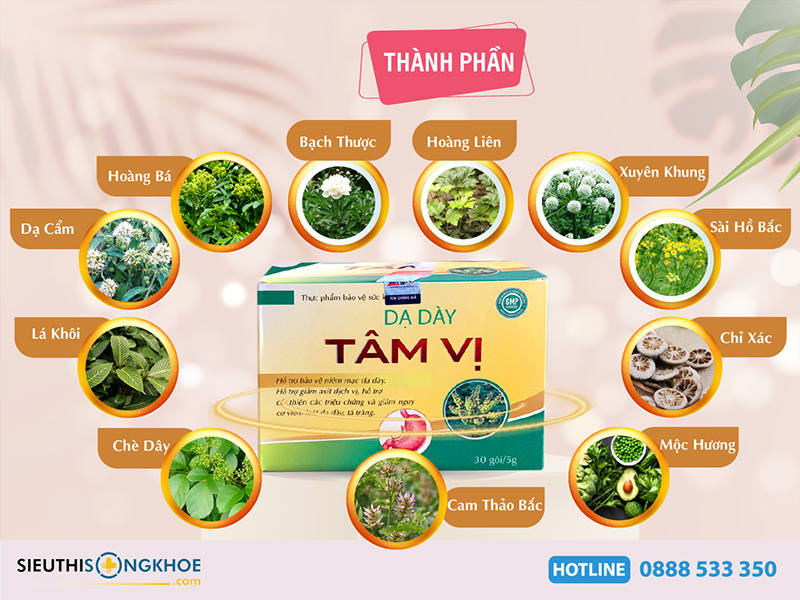 thành phần của dạ dày tâm vị