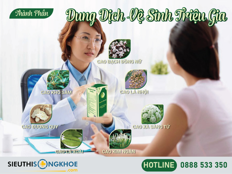 thành phần của dung dịch vệ sinh triệu gia