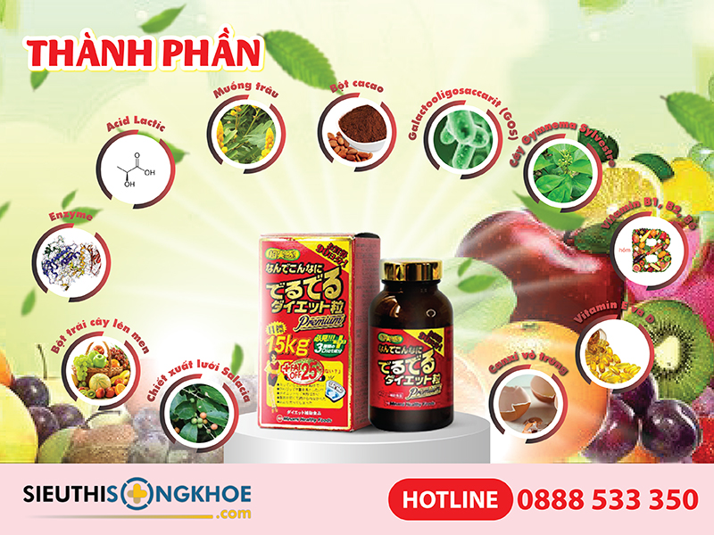 thành phần của naishi diet
