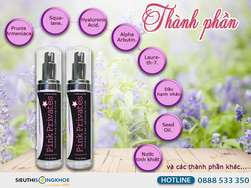 thành phần của pink privates cream