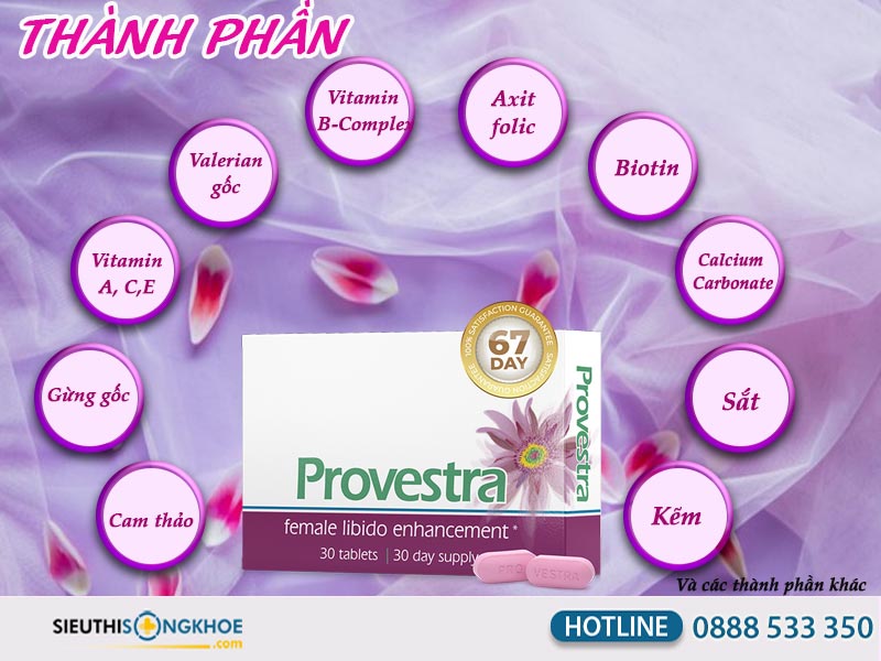 thành phần của viên uống provestra