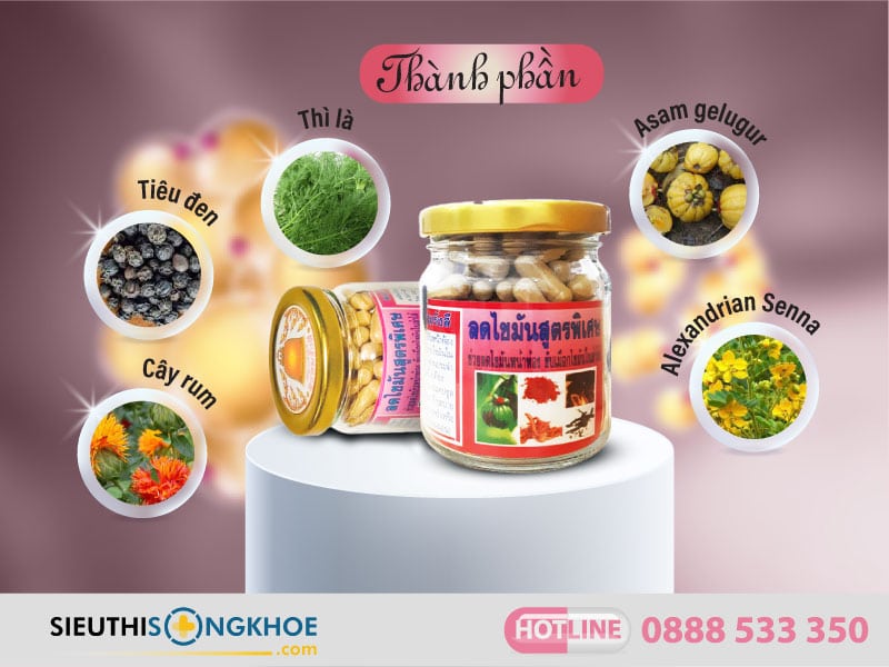 thành phần của viên giảm cân đông y thái lan