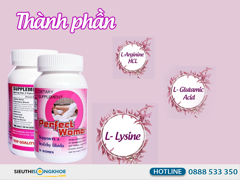 thành phần của viên uống perfect woman