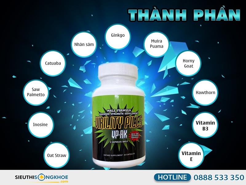 thành phần của viên uống vprx