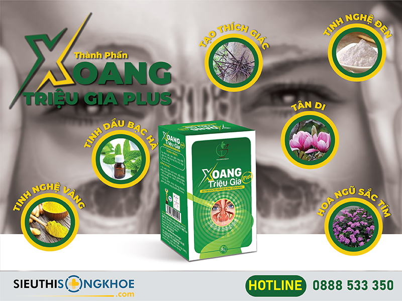thành phần của xoang triệu gia plus