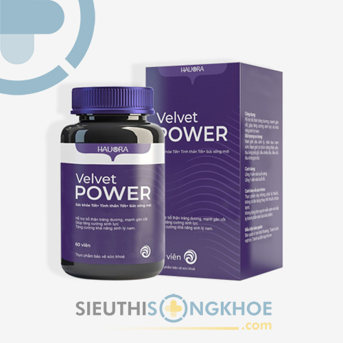 Velvet Power - Viên Uống Hỗ Trợ Bổ Thận Tráng Dương Chống Xuất Tinh Sớm