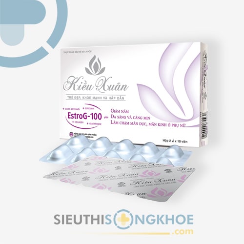 Viên Uống Kiều Xuân Hỗ Trợ Cải Thiện Nội Tiết Tố Phụ Nữ Hộp 20 Viên
