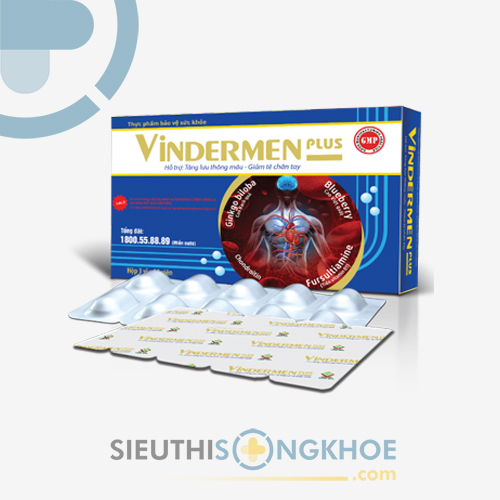 Vindermen Plus - Viên Uống Hỗ Trợ Cải Thiện Thiểu Năng Tuần Hoàn Máu Não