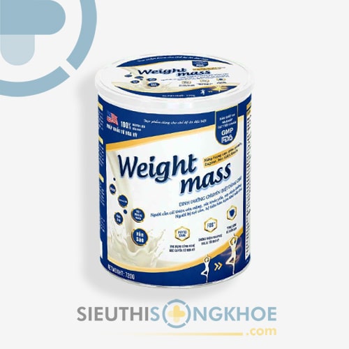 Weight Mass Hỗ Trợ Tăng Cân Cho Người Gầy & Suy Dinh Dưỡng Hộp 720g