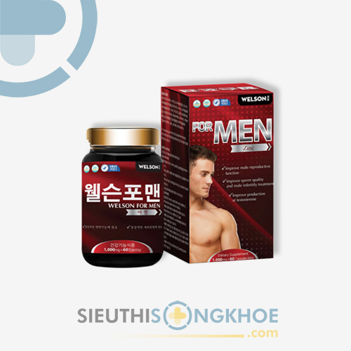 Welson For Men - Viên Uống Hỗ Trợ Thúc Đẩy Sinh Nam & Ngăn Ngừa Xuất Tinh Nhanh