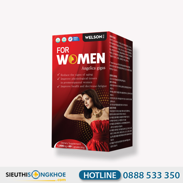 Welson For Women - Viên Uống Hỗ Trợ Điều Hoà Nội Tiết & Cải Thiện Sinh Lý Nữ