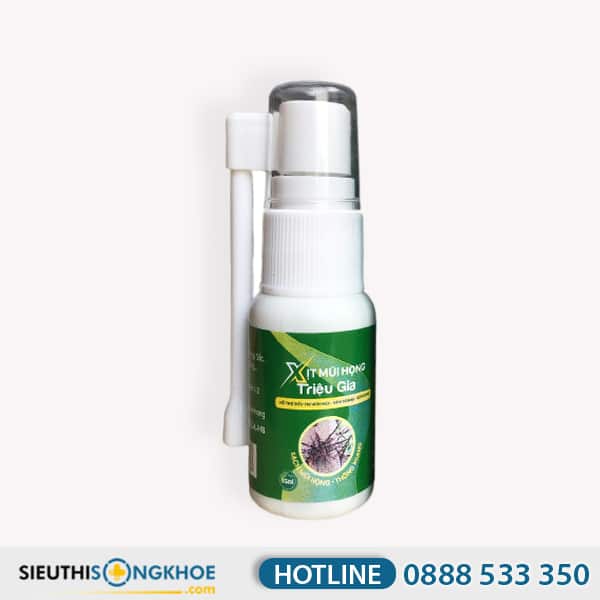 Xịt Mũi Họng Triệu Gia - Sản Phẩm Hỗ Trợ Làm Sạch & Giảm Đau Hầu Họng Cùng Viêm Xoang Mũi