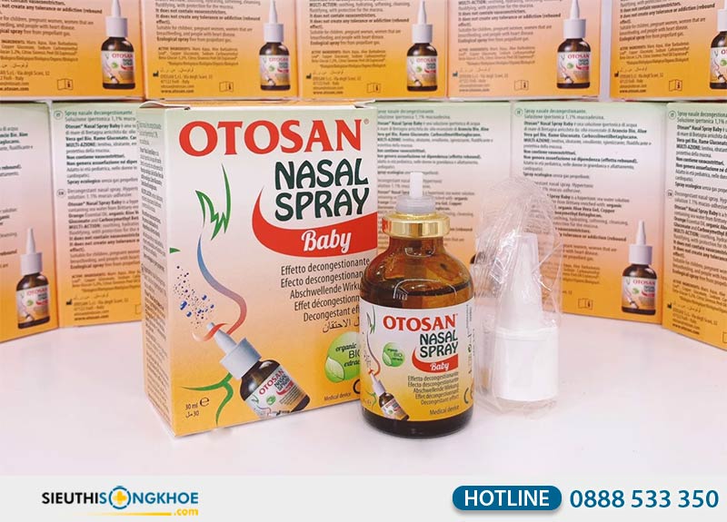 xịt mũi trẻ em otosan nasal spray baby