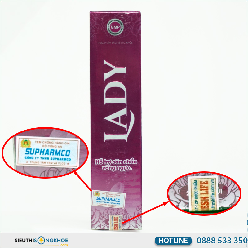 cách phân biệt viên sủi lady chính hãng