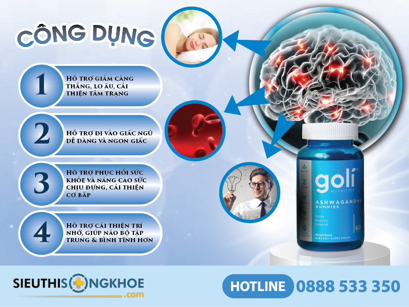 công dụng của goli ashwagandha