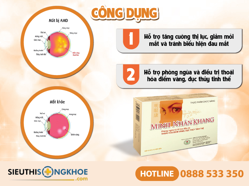 công dụng của minh nhãn khang