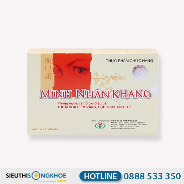Minh Nhãn Khang - Viên Uống Hỗ Trợ Giúp Mắt Sáng Tinh Anh