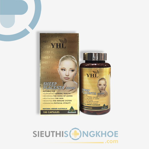 Nhau Thai Cừu YHL - Viên Uống Hỗ Trợ Chống Lão Hoá & Dưỡng Sáng Da
