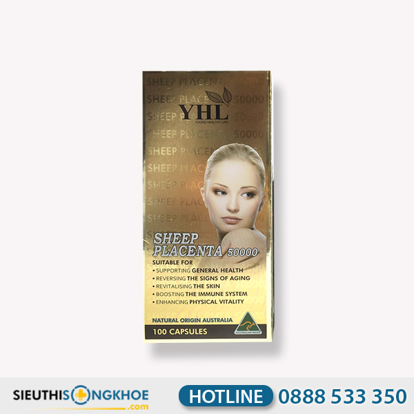 Nhau Thai Cừu YHL - Viên Uống Hỗ Trợ Chống Lão Hoá & Dưỡng Sáng Da