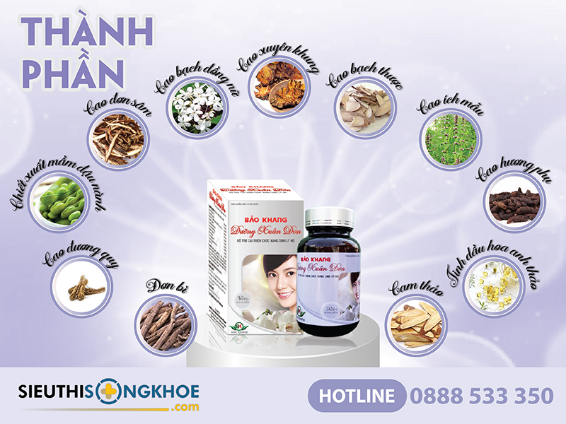 thành phần của bảo khang dưỡng xuân đơn