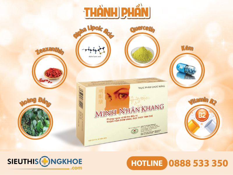 thành phần của minh nhãn khang