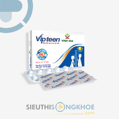 Vipteen Vinh Gia - Viên Uống Hỗ Trợ Tăng Trưởng Chiều Cao Cho Trẻ