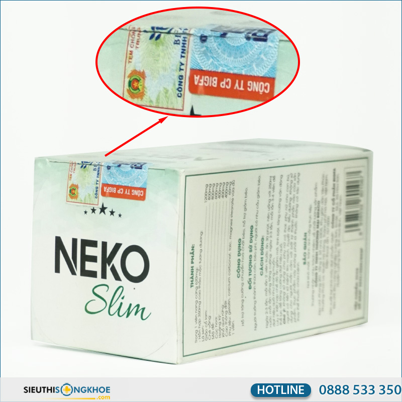cách phân biệt neko slim chính hãng