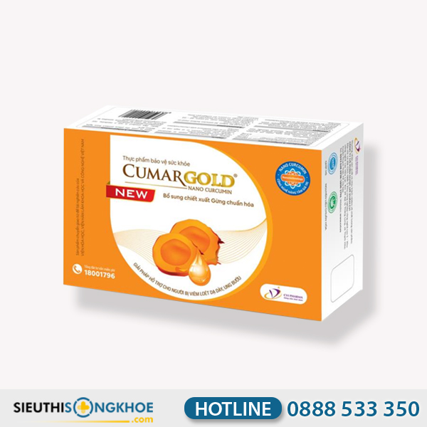Cumargold - Viên Uống Hỗ Trợ Điều Trị Viêm Loét Dạ Dày & Cải Thiện Hệ Tiêu Hoá