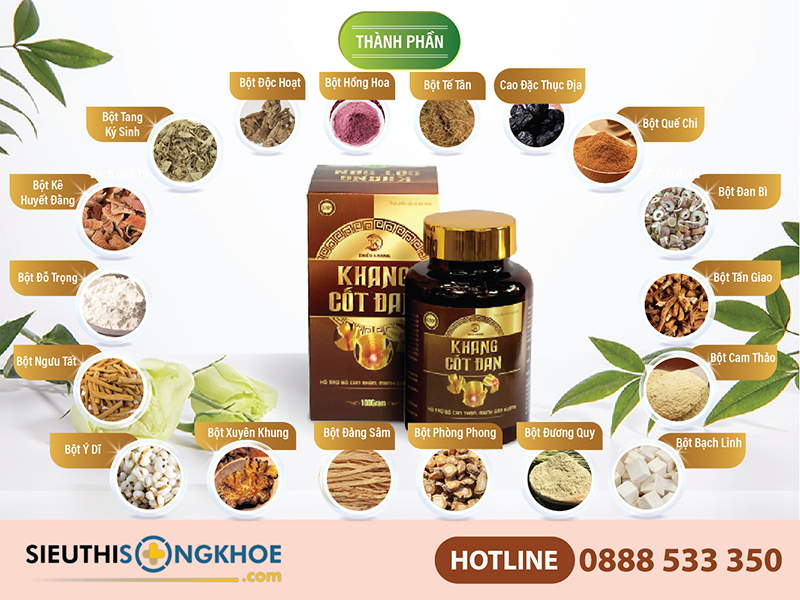 thành phần của khang cốt đan