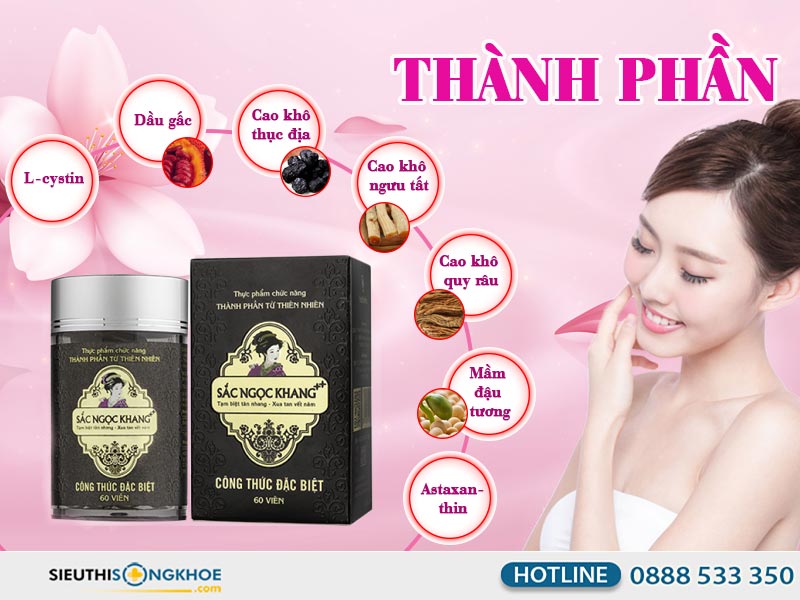 thành phần của sắc ngọc khang ++